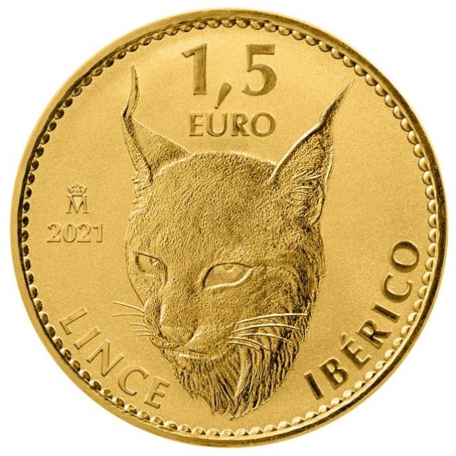 2021 Spanish Doubloon Lynx 1-Ounce Gold 999.9 Fine - Raw - FREE SHIPPING!!